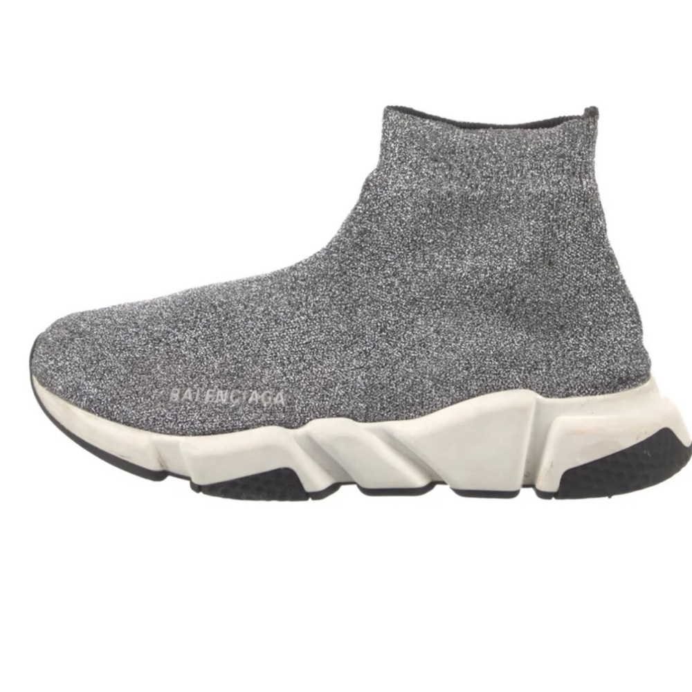 Balenciaga Gray Knit Sneakers